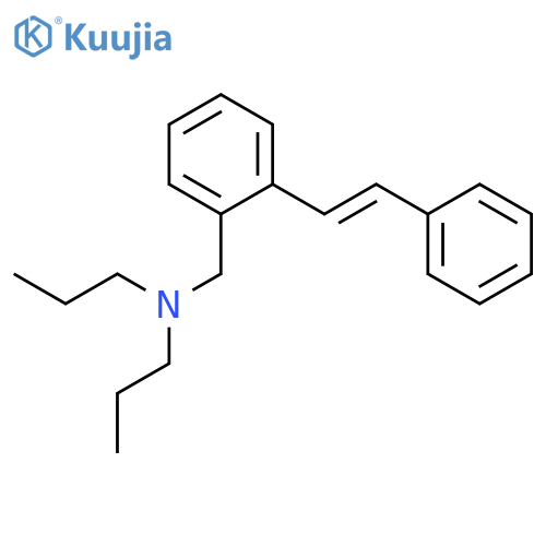 Benzenemethanamine, 2-(2-phenylethenyl)-N,N-dipropyl- structure
