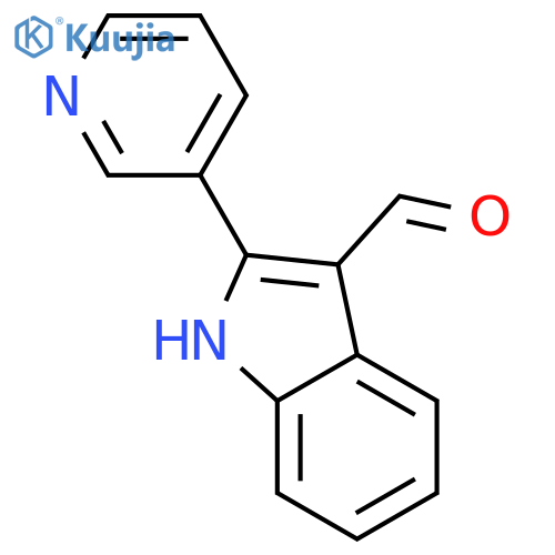 2-(pyridin-3-yl)-1H-indole-3-carbaldehyde structure