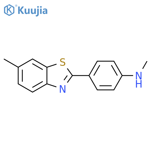 N-Methyl-4-(6-methyl-2-benzothiazolyl)benzenamine structure