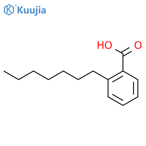 Benzoic acid, heptyl- structure