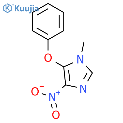 1-methyl-4-nitro-5-phenoxy-1H-Imidazole structure
