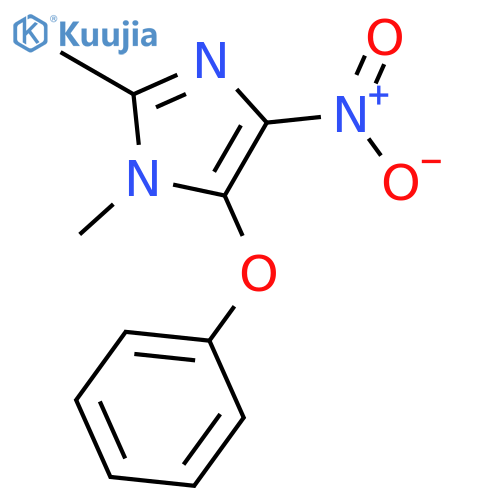 1H-Imidazole, 1,2-dimethyl-4-nitro-5-phenoxy- structure