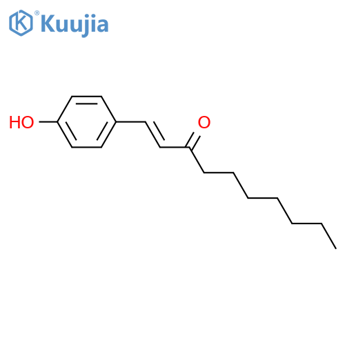 (E)-1-(4-Hydroxyphenyl)dec-1-en-3-one structure