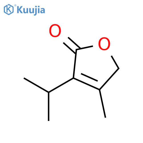 2(5H)-Furanone, 4-methyl-3-(1-methylethyl)- structure