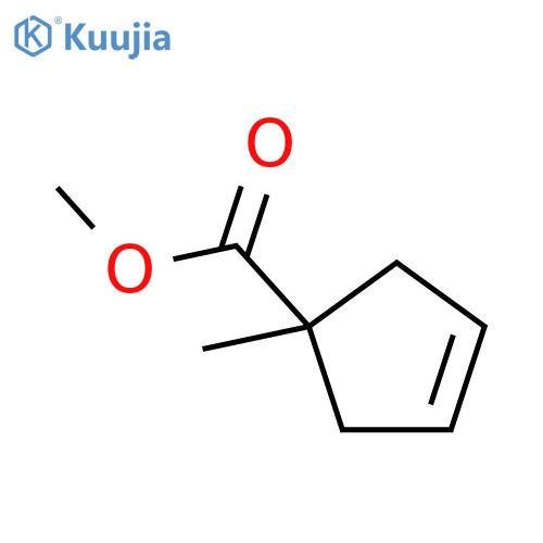 3-Cyclopentene-1-carboxylicacid, 1-methyl-, methyl ester structure