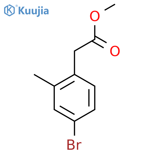 Methyl 2-(4-bromo-2-methylphenyl)acetate structure