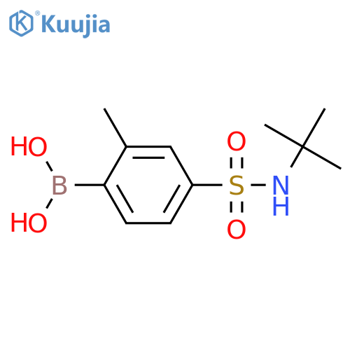 4-(N-t-Butylsulfamoyl)-2-methylphenylboronic acid structure