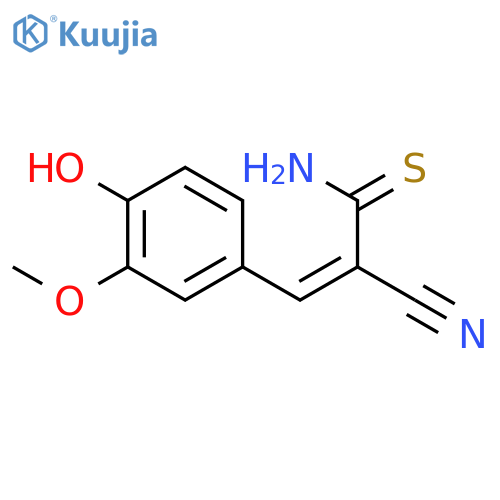 2-Propenethioamide, 2-cyano-3-(4-hydroxy-3-methoxyphenyl)- structure