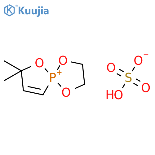1,4,6-Trioxa-5-phosphoniaspiro[4.4]non-8-ene, 7,7-dimethyl-, sulfate(1:1) structure