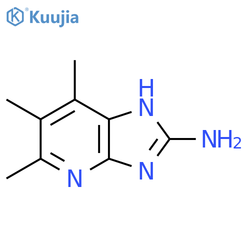 3H-Imidazo[4,5-b]pyridin-2-amine,  5,6,7-trimethyl- structure