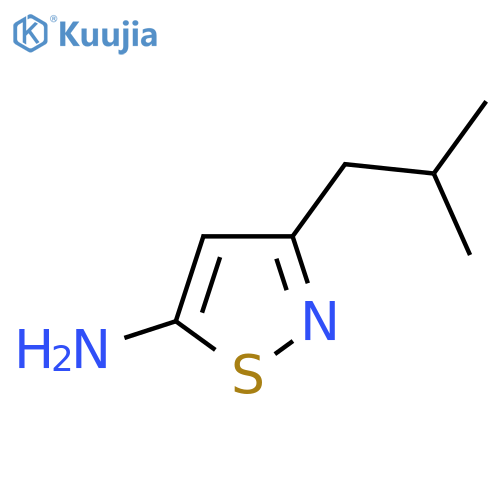 3-(2-Methylpropyl)-1,2-thiazol-5-amine structure