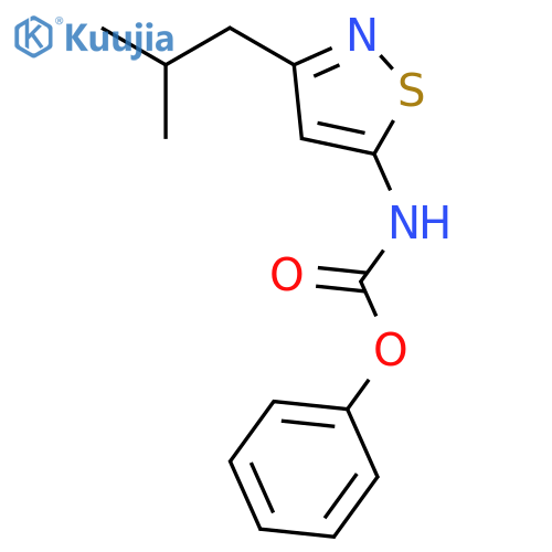 Carbamic acid, [3-(2-methylpropyl)-5-isothiazolyl]-, phenyl ester structure