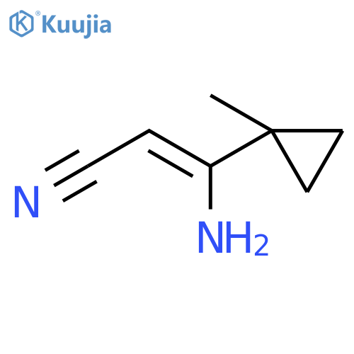 2-Propenenitrile, 3-amino-3-(1-methylcyclopropyl)- structure