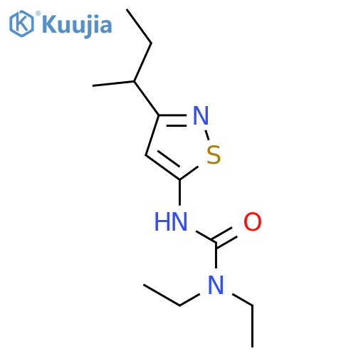 Urea, N,N-diethyl-N'-[3-(1-methylpropyl)-5-isothiazolyl]- structure
