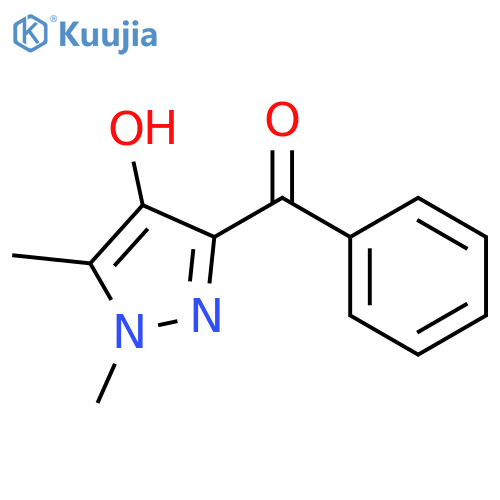 Methanone, (4-hydroxy-1,5-dimethyl-1H-pyrazol-3-yl)phenyl- structure