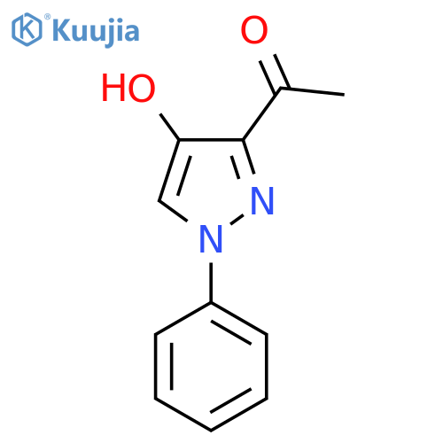 1-(4-hydroxy-1-phenyl-1H-pyrazol-3-yl)ethanone structure