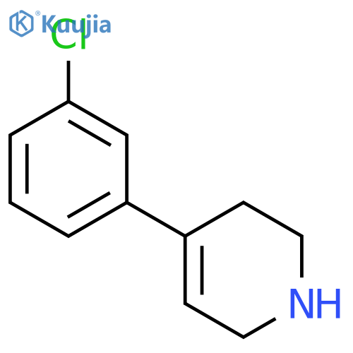 4-(3-chlorophenyl)-1,2,3,6-tetrahydropyridine structure
