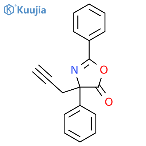 5(4H)-Oxazolone, 2,4-diphenyl-4-(2-propynyl)- structure