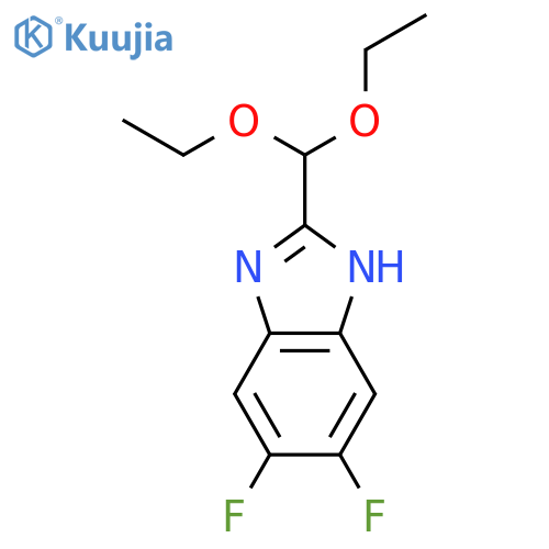 2-(Diethoxymethyl)-5,6-difluoro-1H-benzo[d]imidazole structure