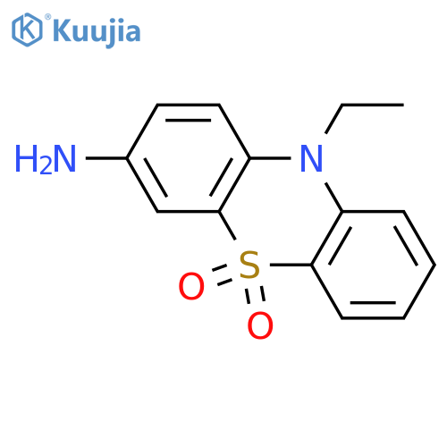 10H-Phenothiazin-3-amine, 10-ethyl-, 5,5-dioxide structure