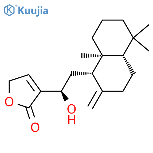 12-Hydroxy-8(17),13-labdadien-16,15-olide structure