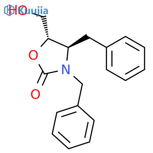 2-Oxazolidinone, 5-(hydroxymethyl)-3,4-bis(phenylmethyl)-, (4R-trans)- structure