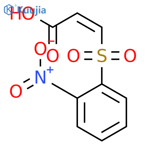 2-Propenoic acid, 3-[(2-nitrophenyl)sulfonyl]-, (Z)- structure