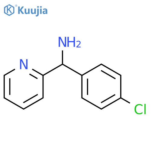 (4-chlorophenyl)(pyridin-2-yl)methanamine structure
