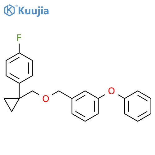 Benzene, 1-[[[1-(4-fluorophenyl)cyclopropyl]methoxy]methyl]-3-phenoxy- structure