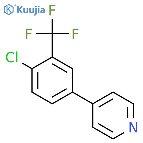 4-(4-Chloro-3-(trifluoromethyl)phenyl)pyridine structure