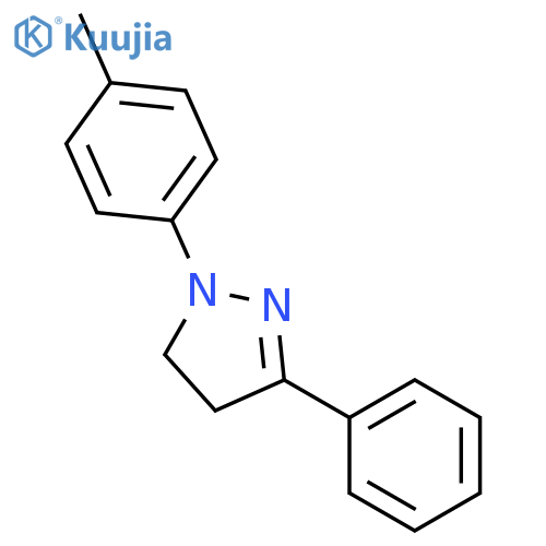 1H-Pyrazole, 4,5-dihydro-1-(4-methylphenyl)-3-phenyl- structure