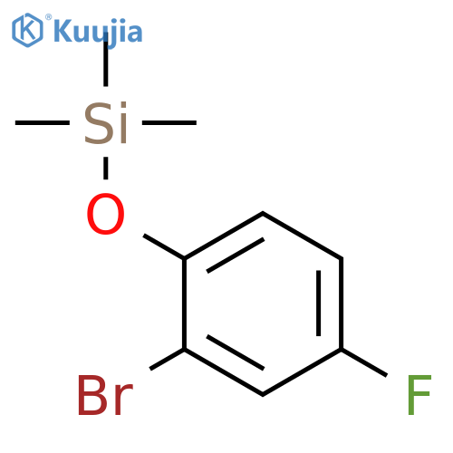 (2-bromo-4-fluorophenoxy)trimethylsilane structure
