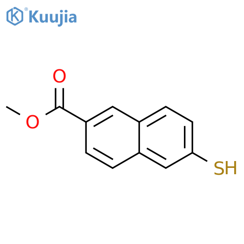 methyl 6-sulfanylnaphthalene-2-carboxylate structure
