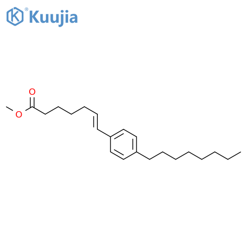 6-Heptenoic acid, 7-(4-octylphenyl)-, methyl ester, (E)- structure