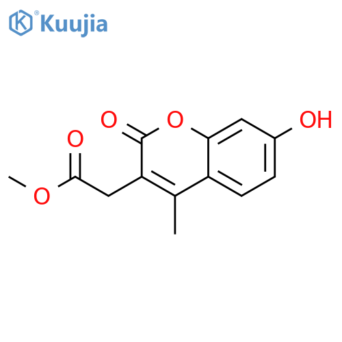Methyl (7-Hydroxy-4-methyl-2-oxo-2H-chromen-3-yl)-acetate structure