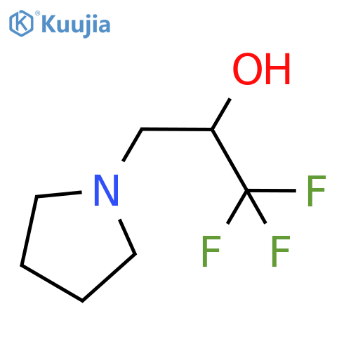 1,1,1-trifluoro-3-(pyrrolidin-1-yl)propan-2-ol structure