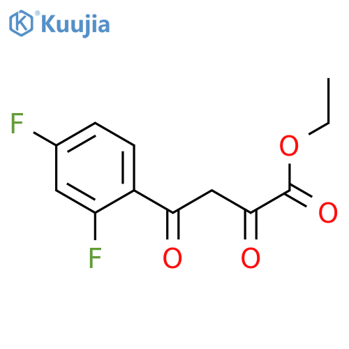 ethyl 4-(2,4-difluorophenyl)-2,4-dioxobutanoate structure
