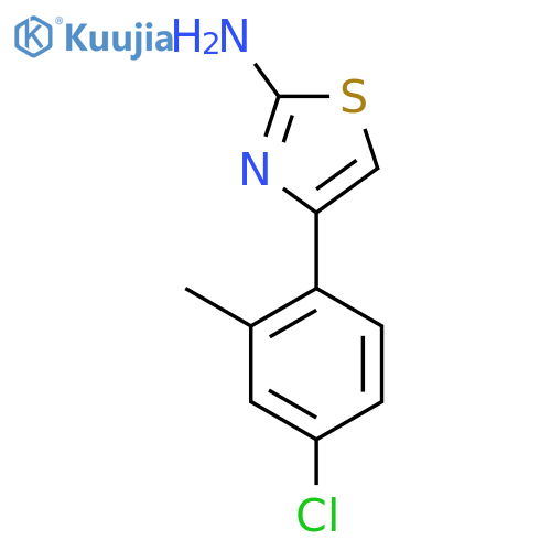 4-(4-chloro-2-methylphenyl)-1,3-thiazol-2-amine structure
