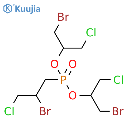 Bis(2-bromo-1-(chloromethyl)ethyl) (2-bromo-3-chloropropyl)phosphonate structure