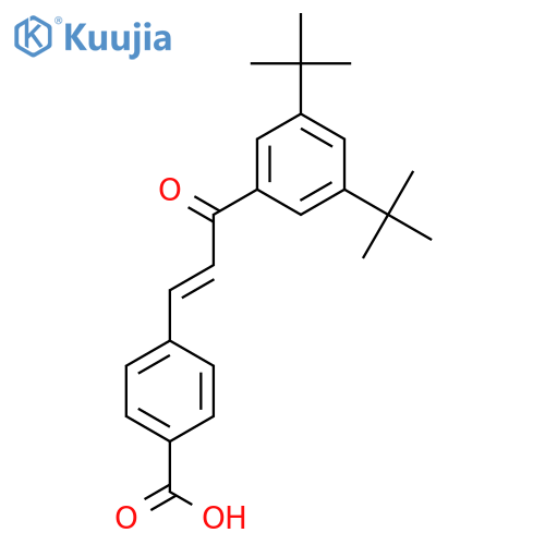 Benzoic acid,4-[3-[3,5-bis(1,1-dimethylethyl)phenyl]-3-oxo-1-propen-1-yl]- structure