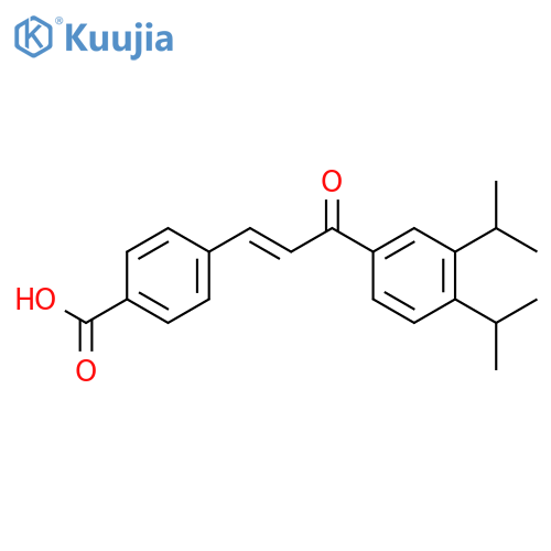 Benzoic acid, 4-[3-[3,4-bis(1-methylethyl)phenyl]-3-oxo-1-propenyl]- structure