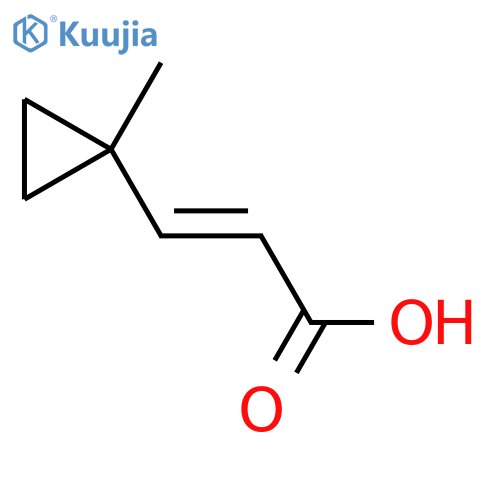 3-(1-methylcyclopropyl)prop-2-enoic acid structure