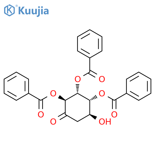 Cyclohexanone, 2,3,4-tris(benzoyloxy)-5-hydroxy-, (2S,3R,4R,5S)- structure