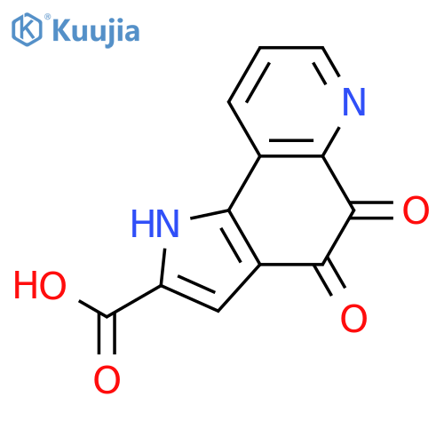 1H-Pyrrolo[2,3-f]quinoline-2-carboxylicacid, 4,5-dihydro-4,5-dioxo- structure
