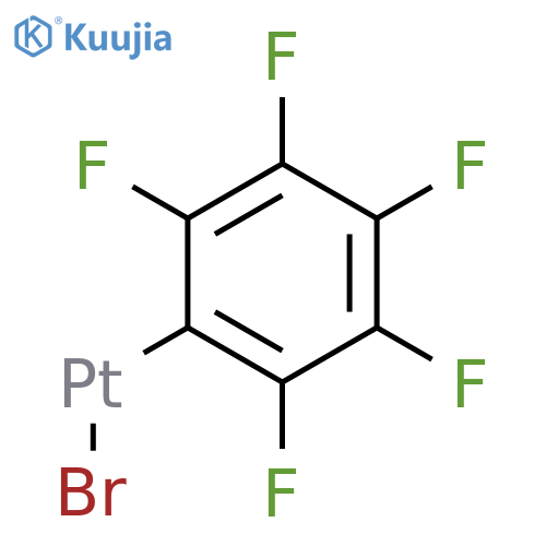 Platinum, bromo(pentafluorophenyl)- structure