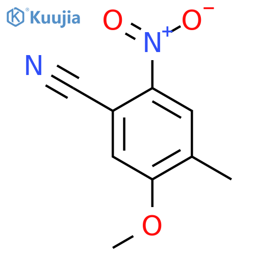 5-Methoxy-4-methyl-2-nitro-benzonitrile structure