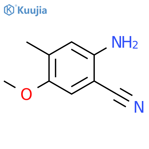 2-amino-5-methoxy-4-methylbenzonitrile structure