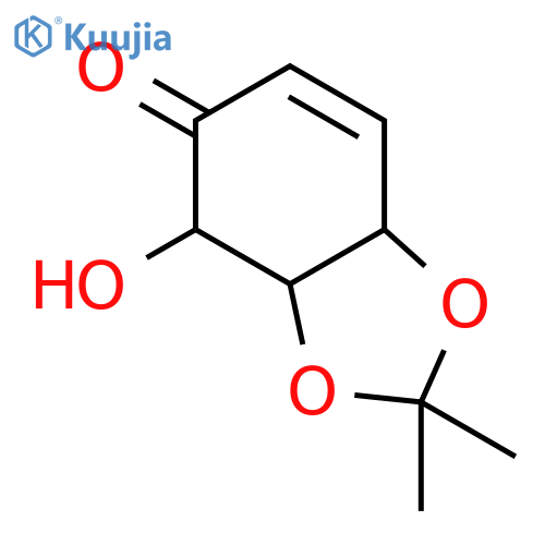 1,3-Benzodioxol-5(4H)-one, 3a,7a-dihydro-4-hydroxy-2,2-dimethyl-, (3aR,4R,7aS)-rel- structure