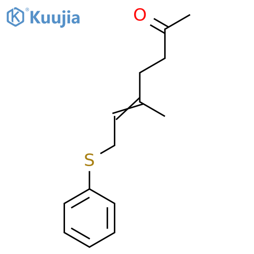 5-Hepten-2-one, 5-methyl-7-(phenylthio)- structure