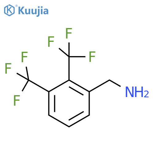 [2,3-Bis(trifluoromethyl)phenyl]methanamine structure